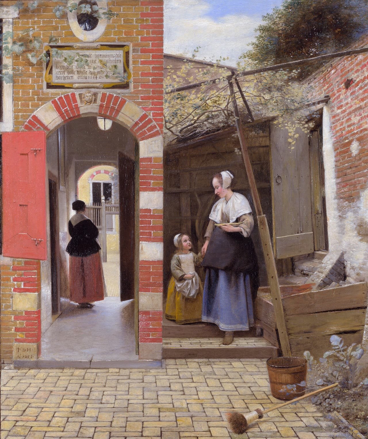 O Pátio de uma Casa em Delft, de Pieter de Hooch