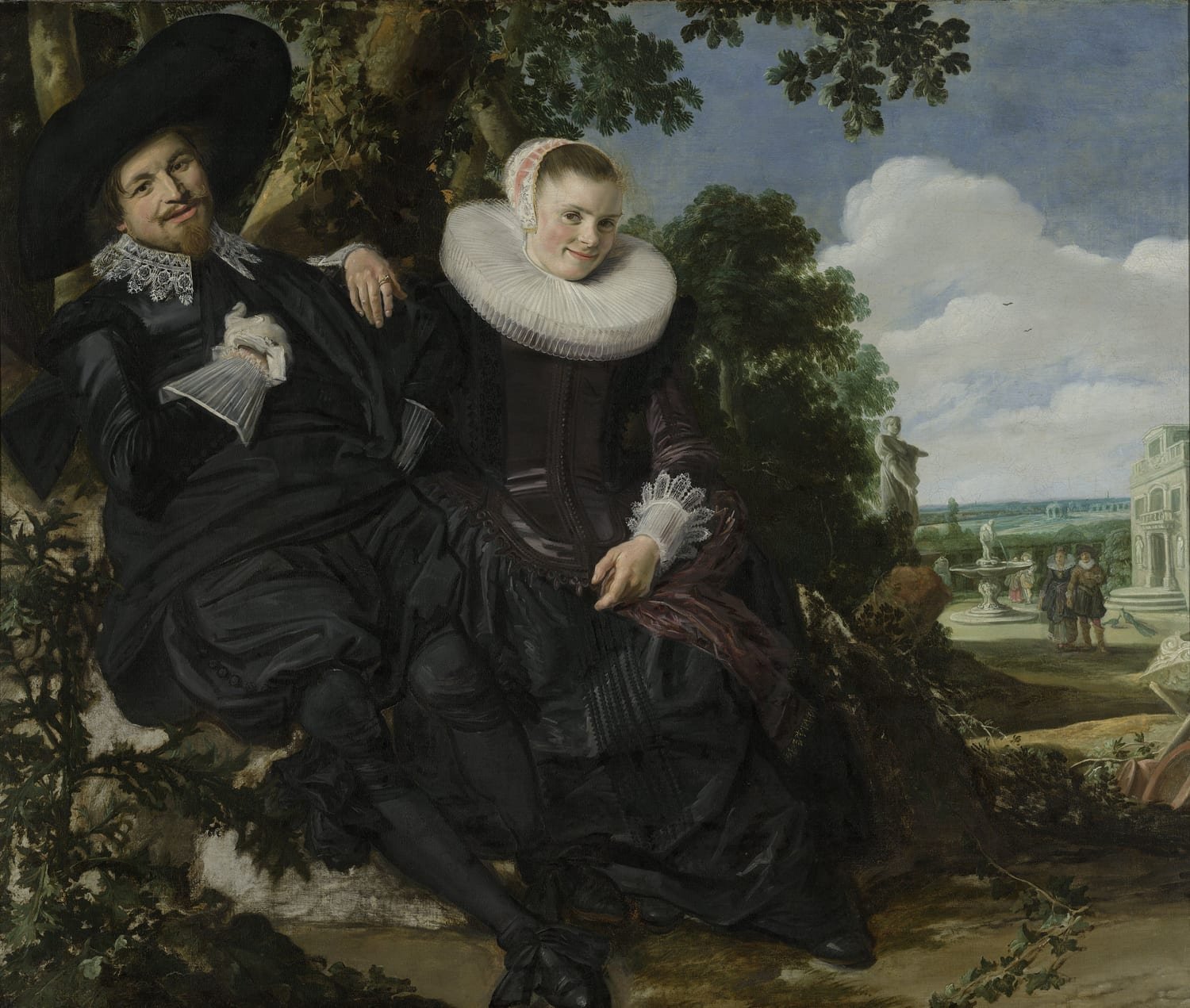 Casal num Jardim (Isaac Massa e Beatrix van der Laen), de Frans Hals