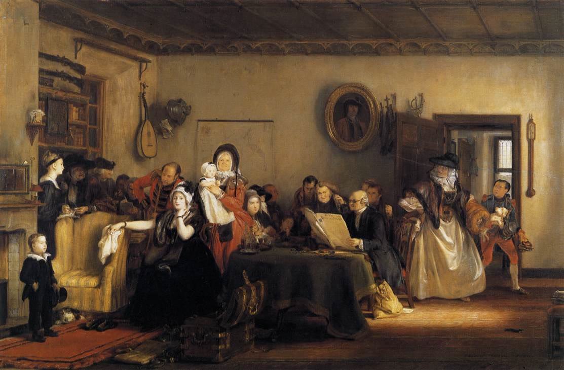 A Leitura do Testamento, de David Wilkie