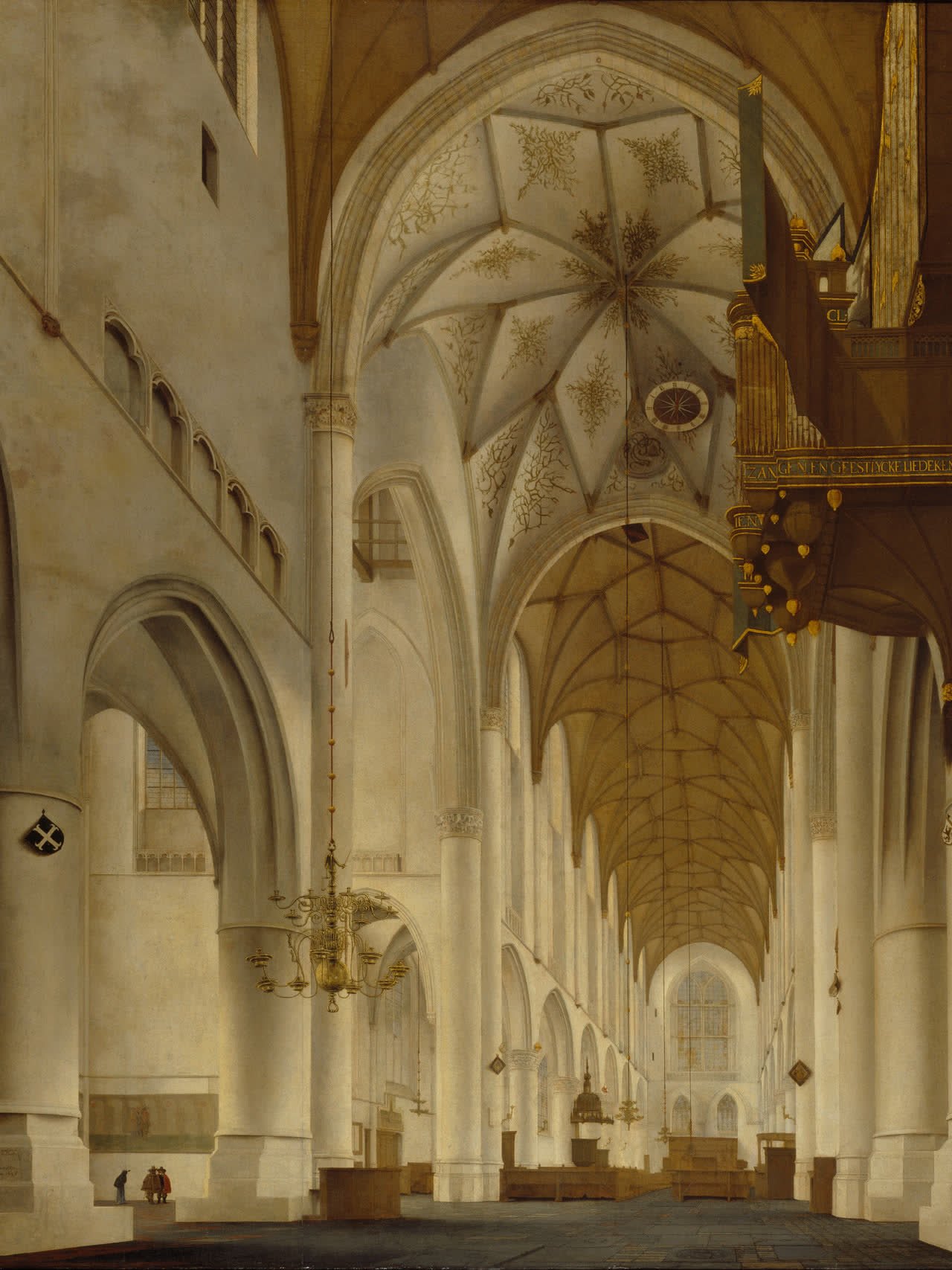Interior da Igreja de São Bavo, em Haarlem, de Pieter Saenredam