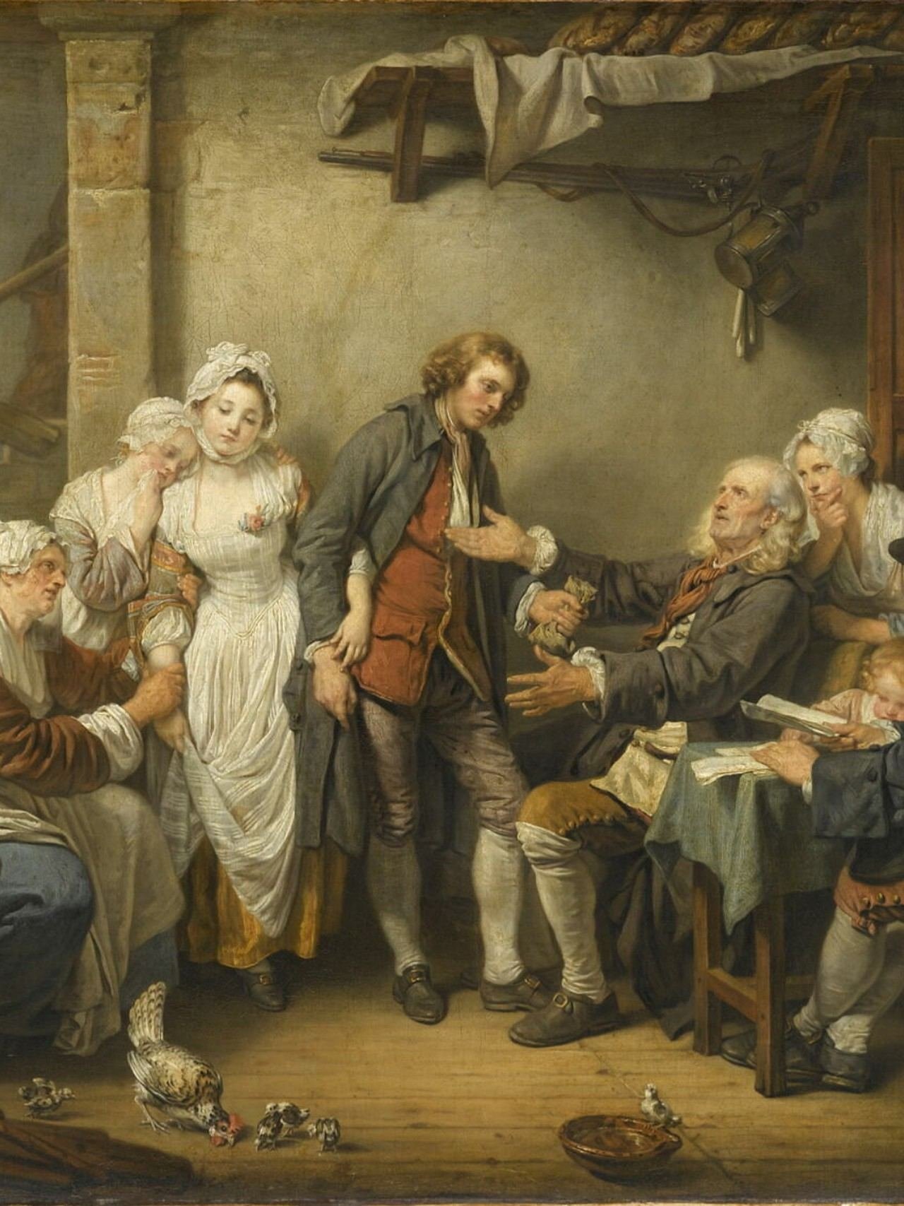 O Contrato de Casamento, de Jean-Baptiste Greuze