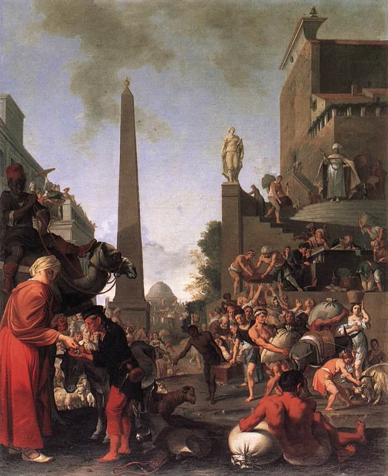 José vendendo trigo ao povo, de Bartholomeus Breenbergh
